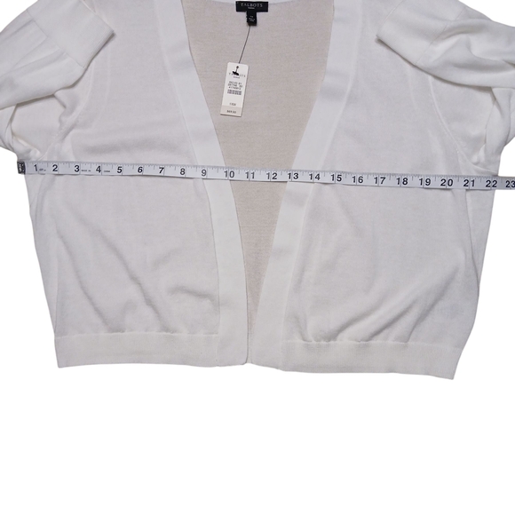 Talbots Cardigan Sweater Lightweight Open-Front - Picture 5 of 7